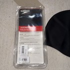 Speedo Elastomeric Solid Black Cap One Size Silicone New In Package
