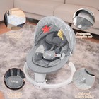 Remote Control Baby Swing - 5 Speed Levels   Music Features For Infant Comfort