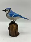 Blue Jay Original Wood Carving