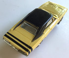 Aurora T-jet  1407 Dodge Charger Cream Yellow Open Rivet Ho Slot Car 1960s Vtg