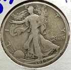 1919-d Silver Walking Liberty Half Dollar Key Vg f Original melt  30 77 W  85ag