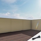 35in Tall Balcony Fence Screen Privacy Shade Mesh Cover Deck Garden Pool Beige