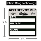 Oil Change Stickers 120 Count Static Cling Reminder Decals For Windshield