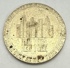 New York New York Casino Las Vegas Nevada  1 Slot Gaming Token Brass 1997
