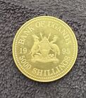 1995 Uganda 5000 Shillings Bananas Silver Coin