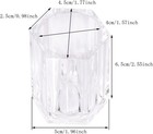 W u 2pcs Clear Acrylic Toothpick Holder Elegant Clean
