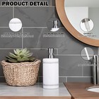 17 Oz Hand Liquid lotion Soap Dispenser Pump Bottle Ceramic White For Kitchen   