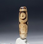 Pre-1800s Indo tibetan Old Agate 3 Eye Dzi Bead 11 38mm