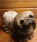 Sandicast Dog Sculpture Pekingese 8  X  5    Chipped 