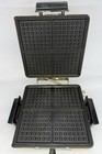 Vtg Sears Roebuck Waffle Baker Grill Model 632 647200 Yellow Tested Works Great 