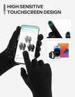 3 Pairs Winter Gloves For Men Women Warm Knit Touch Screen Anti-slip Gloves