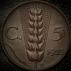 Italy 1923 - 5 Centesimi - Km 59