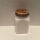 Antique Hazel Atlas Dutch Boy   Girl Milk Glass Pepper Shaker