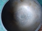 Vintage Tibetan Buddhist Chakra Singing Bowl Handmade Etched Bronze Brass 5 