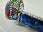 Vtg Kaleidoscope Stained Glass Double Wheel 9 5   Very Nice