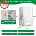 100a Manual Transfer Switch Nema 4x 120 240v 24000w Generator Indoor Outdoor Use