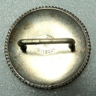 Vintage Sterling Silver Pretty Flower Belt Buckle signed  Made In Mexico Sterlin