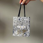 Christian Dior Small Shopping Bag Textured Holiday Gift Paper Bag