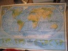 The World Political   Physical Map National Geographic October 1996 Revision