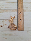Vintage Rabbit Brooch Setting - Gold Finish- Lot Of 3