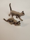  Hagen Renaker Walking Gray Grey Cat Tail Up   Stalking Cat Miniature Figurines 