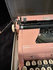 Pink Royal Quiet De Luxe Typewriter With Case Working Portable