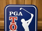 Golf Pga Tour Sign Club Cart Iron Wood Drive Balls Bag Wall Decor