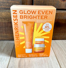 New   Ole Henrikson Glow Even Brighter 3 Piece Skin Care Set  Nib