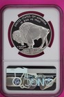 2001 P Pf 69 Buffalo Commemorative Silver Dollar Ngc Graded Ultra Cameo Slab 998