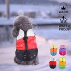Pets Dog Vest Jacket Warm Waterproof Clothes Winter Harness Padded Zipper Coat