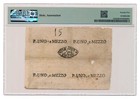 Italian States  repubblica Romana  Banknote 1 1 2 Paoli 1798 Pmg Vf 25 Very Fine