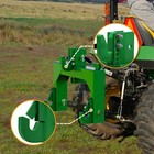 Heavy-duty 3-pt Quick Hitch W  2-inch Receiver For Cat 1 Tractor 3000 Lbs