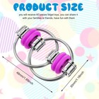 Skylety 100 Pcs Bike Fidget Chain Flippy Bulk Mini Chain Key Ring For Adhd