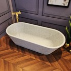 Modern Bathtub With Freestanding Tap 1 12 Scale Dolls House Miniature