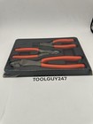 Snap On Plwirekit O 3pc Orange Soft Grip Wire Service Pliers Set New Usa Tools  