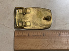 Vintage 1981 Solid Bronze Harry Klitzner Masonic Belt Buckle Freemasonry