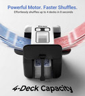 Automatic Card Shuffler 1-4 Deck - Rechargeable 2500mah Electric Card Shuffling