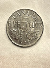 1924 Canada 5 Cents Nickel Foreign Beautiful Coin