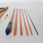 Vintage Japanese Edo Wazao Tanago Bamboo Fishing Rod 4 7 Shaku 142cm 6pc Signed