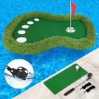 Floating Golf Green For Pool  Floating Chipping Green Mat With Ball Retriever Fo