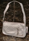 Vintage 1990s Silver Letter L Shoulder Purse   Matching Change Purse   Wallet