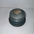 Antique Aristo Music Box powder Puff With Cameo Fragonard Decor