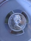 1967 Canada 10 Cent Silver Coin  mackerel Fish  Pcgs Pl64 Proof Like Km 67