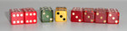 8 Vintage Pair Of Dice   Bakelite  Catalin   Cherry Red Apple Green Butterscotch