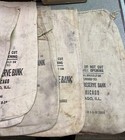Lot Of Vintage Bank Bags Federal Reserve Chicago Currency Money Coin Bags  1970s