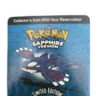 Pokemon - Sapphire Kyogre Limited Edition Holographic Collectible Coin Sealed