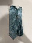 Rossi Man Paisley Silk Satin Necktie Teal Mintblue Floral Formal Men Tie New W t