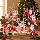 24 Pcs Christmas Tree Ornament Winter Decoration  Yoga Santa Claus Vintage Chris