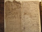 Antique Vintage Early 1800s Account Ledger Pages General Laborer Tasks A