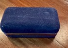 Geoffrey Beene Vintage Black Cabochon Tie Bar Clip Silver Tone W  Original Box